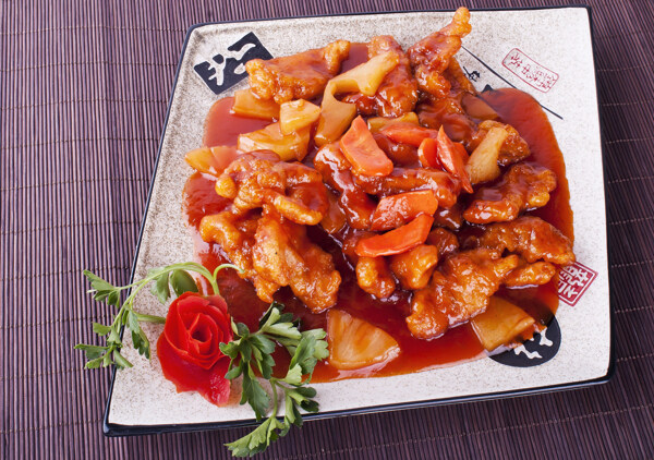 菠蘿古老肉圖片