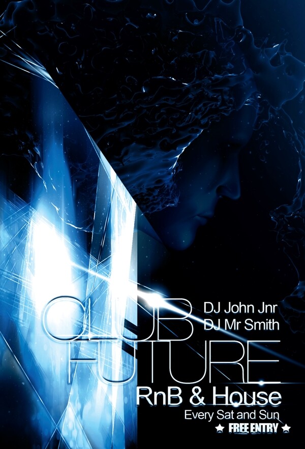 FutureClub創(chuàng)意海報(bào)素材下載