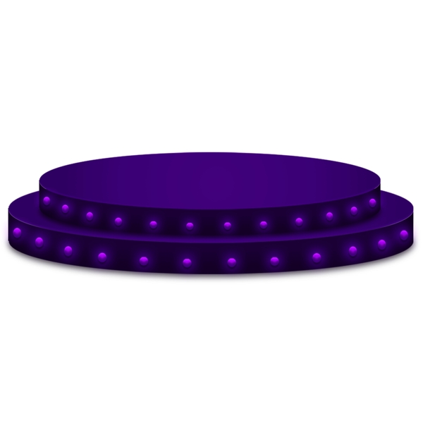 紫色的圆形舞台素材
