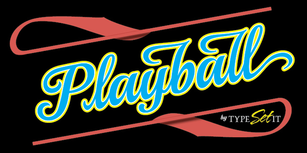 playball字体