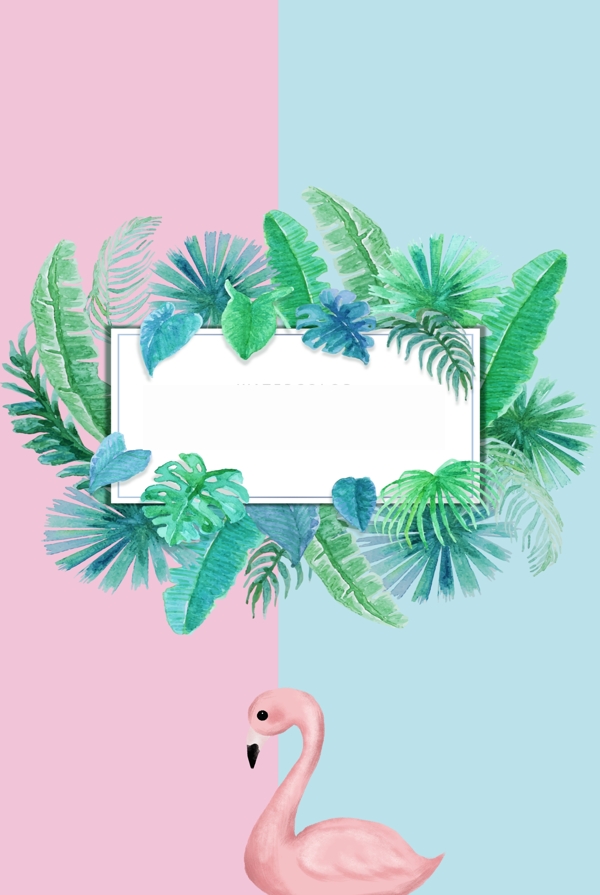清新文艺Ins风广告背景