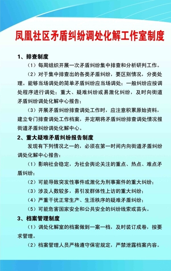 社區(qū)制度牌圖片