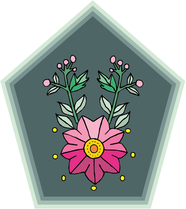 花朵花草鮮花矢量EPS格式0875