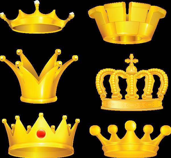金色皇冠免抠png透明图层素材