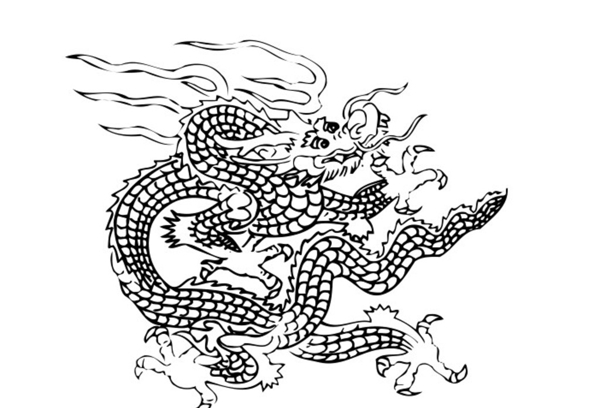 龍矢量圖