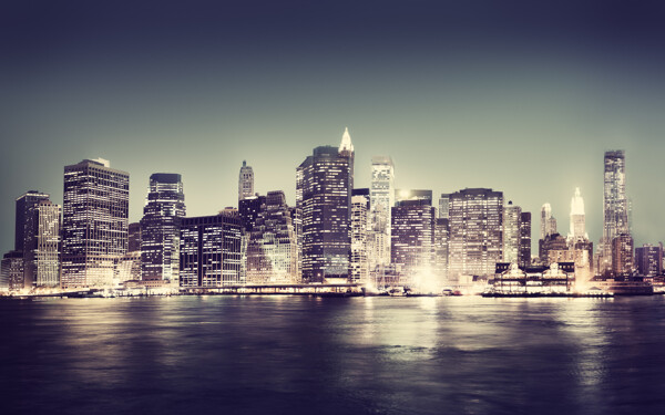 美丽纽约夜景摄影
