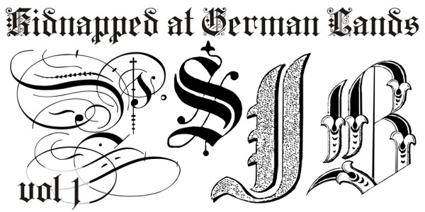 在德国的土地的字体被绑架