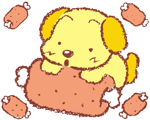 粉黃狗圖片