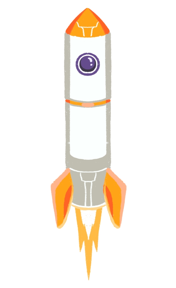 火箭航天日的插画