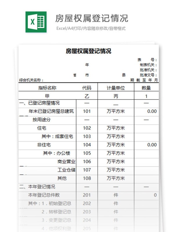 房屋權(quán)屬登記情況