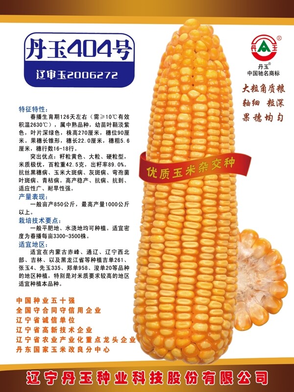 玉米種子包裝圖片