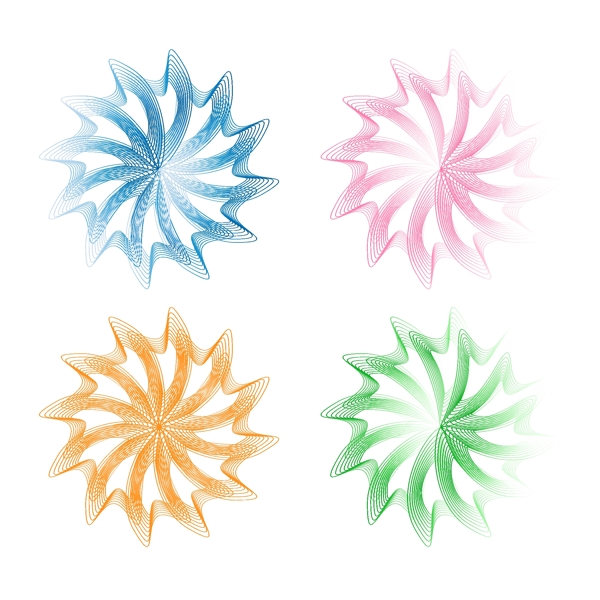 彩色花輪