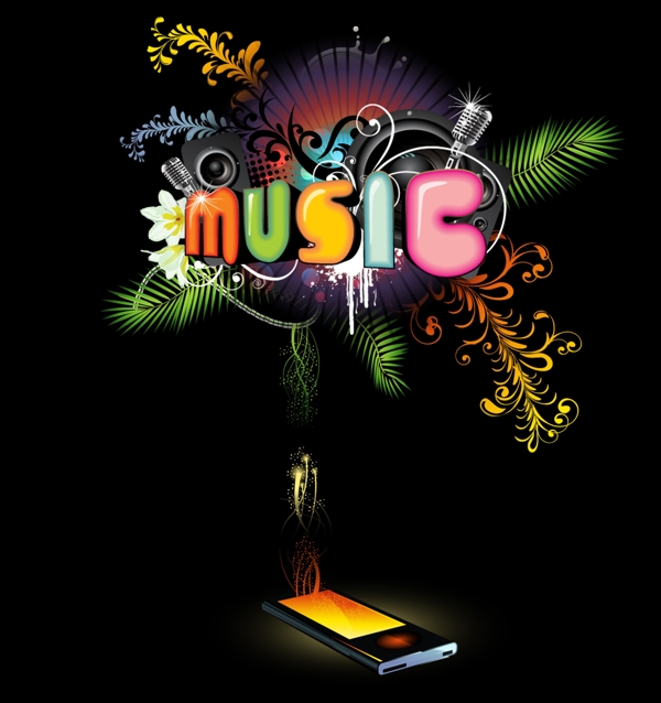 MUSIC音乐海报分层PSD018