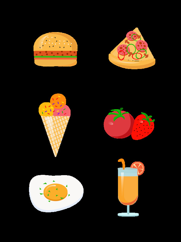 食物元素之卡通可爱美食套图