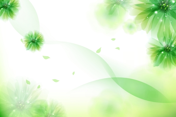 高清綠色夢(mèng)幻花卉