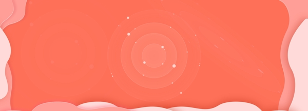 簡(jiǎn)約珊瑚橘banner背景素材