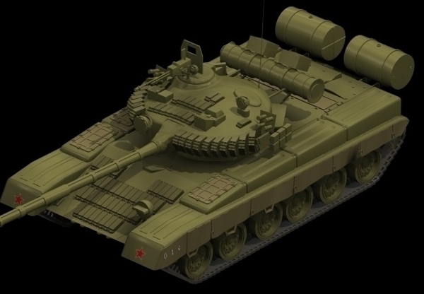 T80坦克三维模型图片
