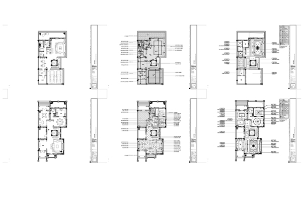 联排别墅欧式风格CAD施工图