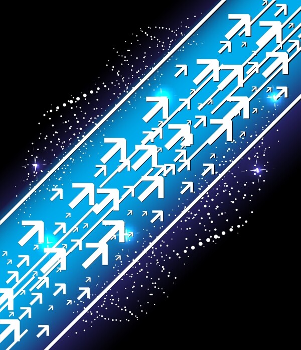星光動感的箭頭背景