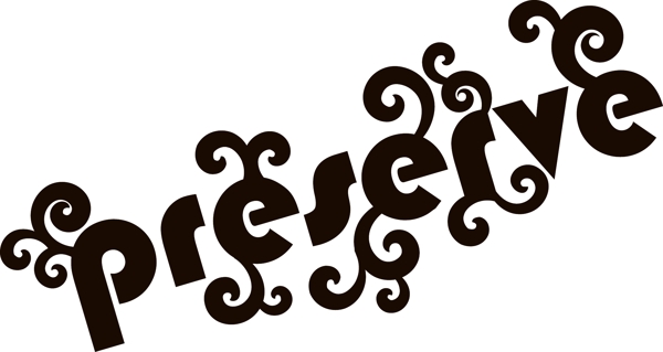 印花矢量圖文字英文preserve免費素材