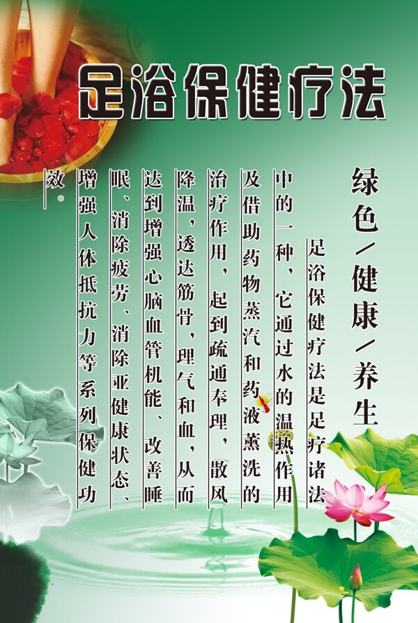 足浴保健療法展板