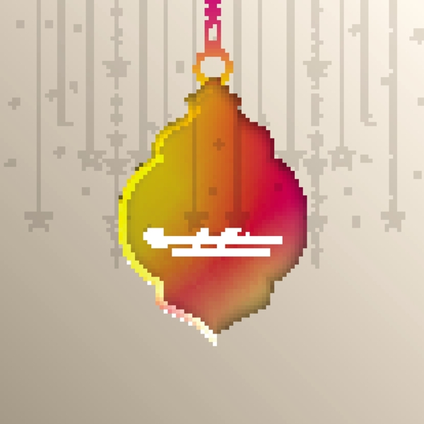 五顏六色的抽象齋月插圖背景