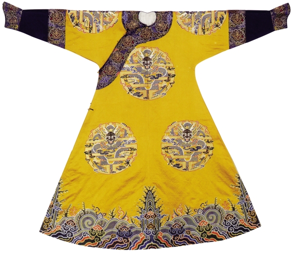民間服飾清朝官服布藝古龍雙龍龍鳳呈祥古服繡花民間藝術(shù)中華刺繡PSD分層素材源文件中國傳統(tǒng)元素整合圖庫