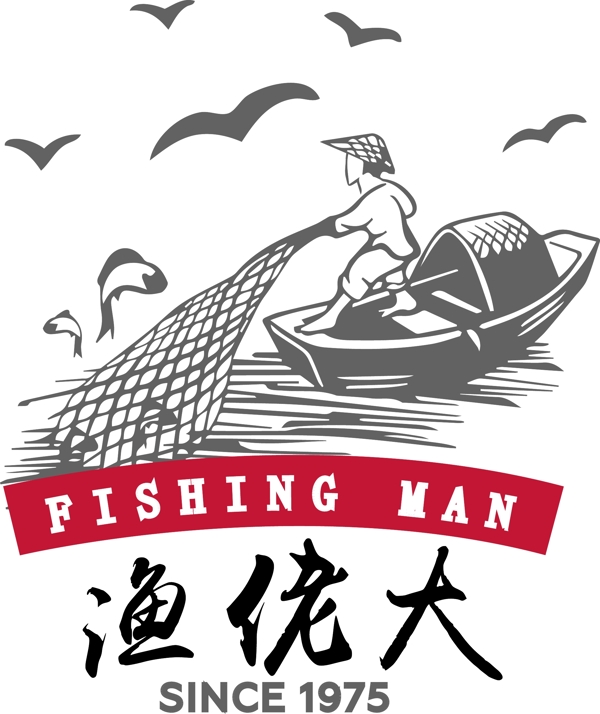 渔佬大logo标志