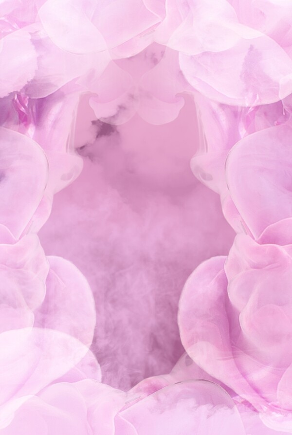 烟雾渲染紫色唯美背景海报