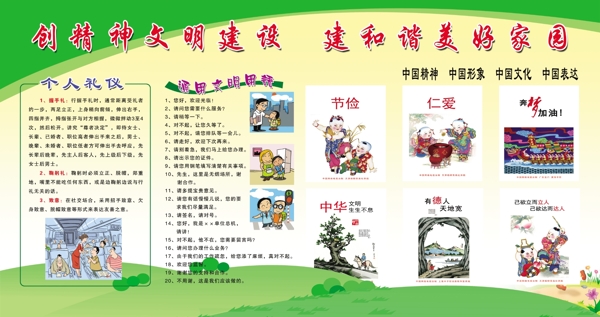 精神文明精神宣傳欄