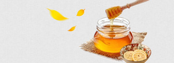 簡(jiǎn)約蜂蜜淘寶全屏banner背景
