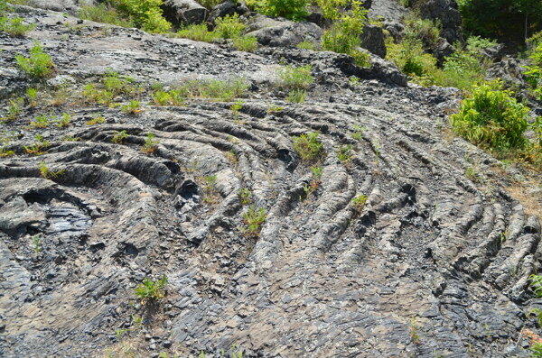 连池火山熔岩绳图片