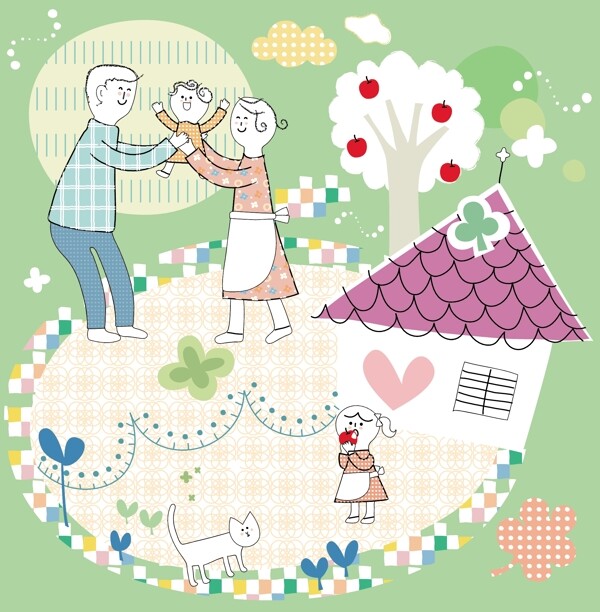 韓國兒童卡通插畫009