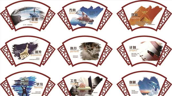 企業(yè)文化扇形