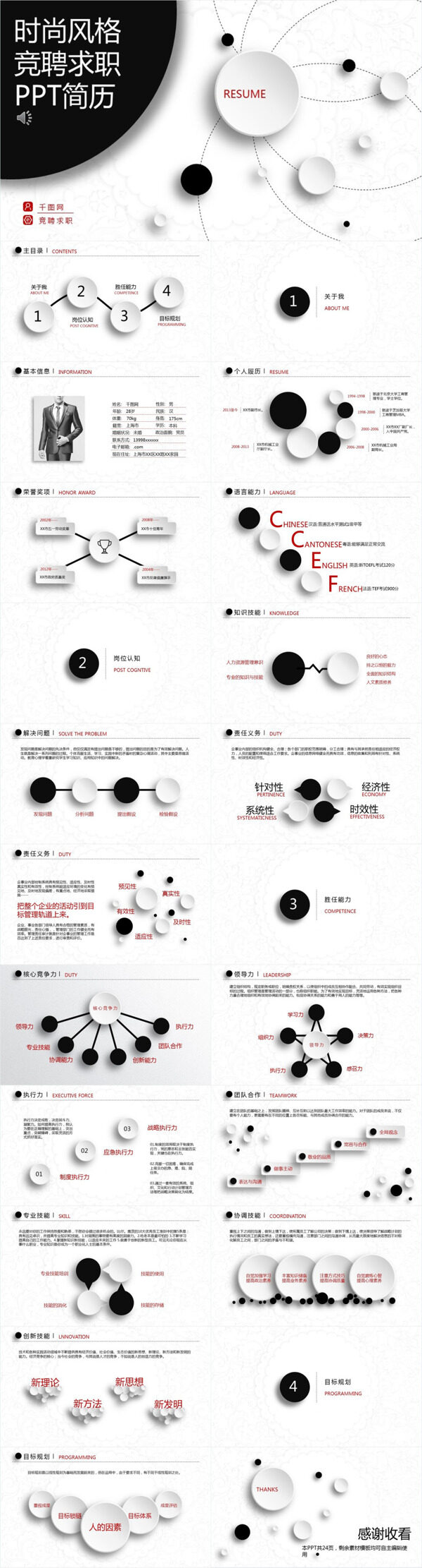 個(gè)人述職競(jìng)聘簡(jiǎn)歷PPT模板