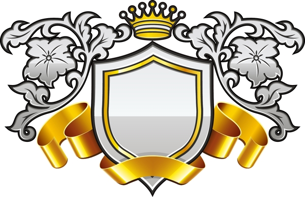 欧式皇冠盾形图片
