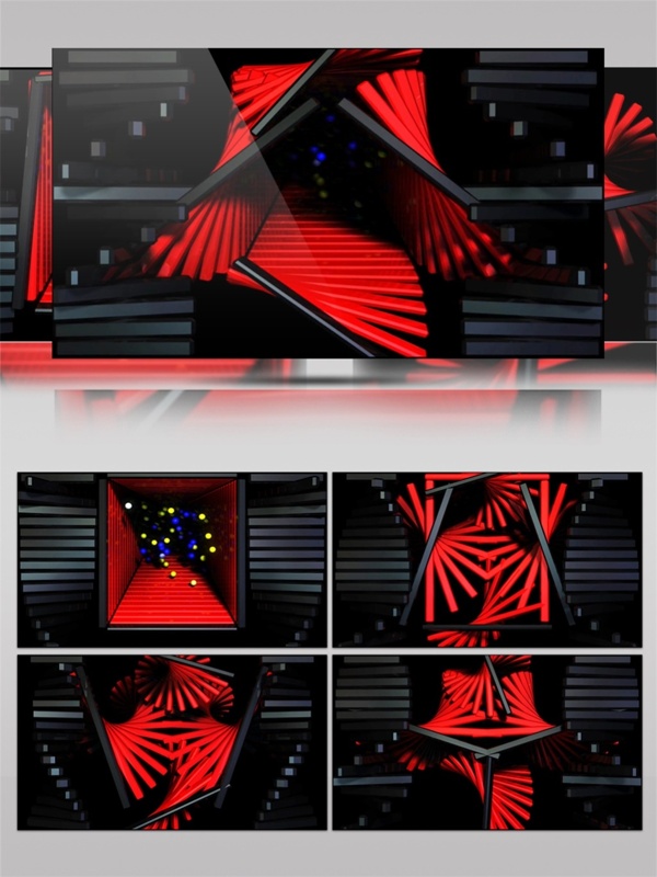紅色光翼視頻素材