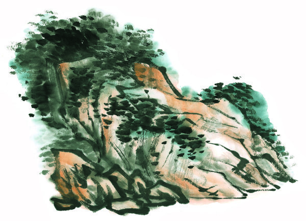 水墨山水畫圖片
