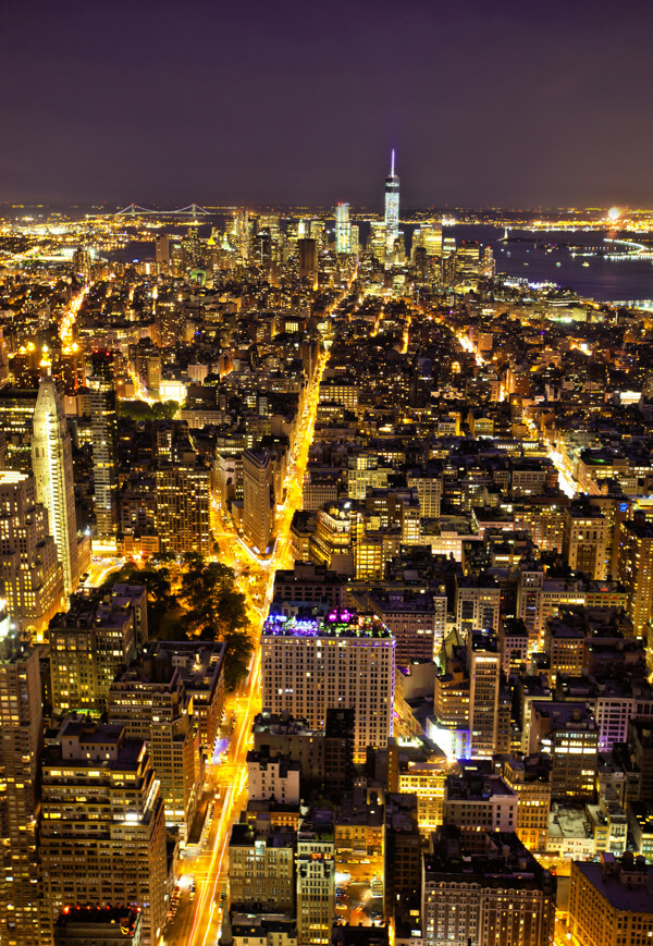 城市建筑夜景风光图片