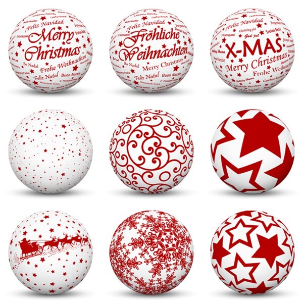 圣诞装饰球背景广告素材