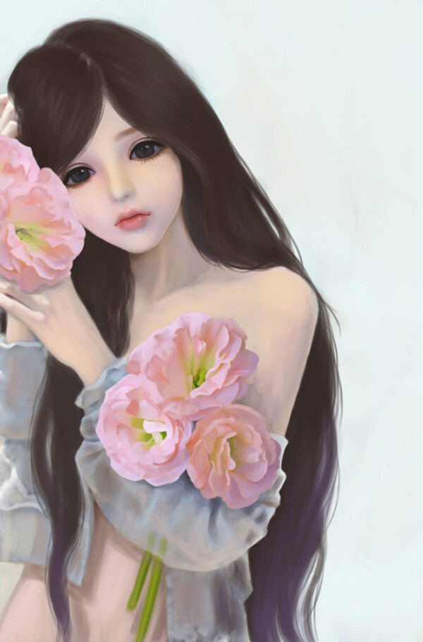 位圖插畫時尚插畫人物插畫藝術(shù)效果免費素材