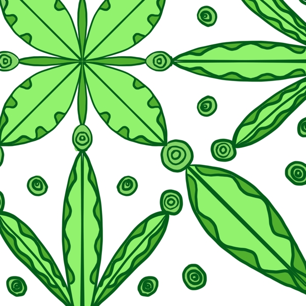 树叶植物底纹绿色养眼可爱设计创意可商用