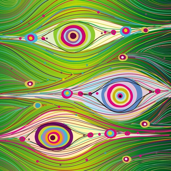 矢量花紋