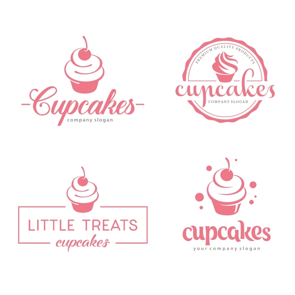 纸杯蛋糕cupcake标志设计