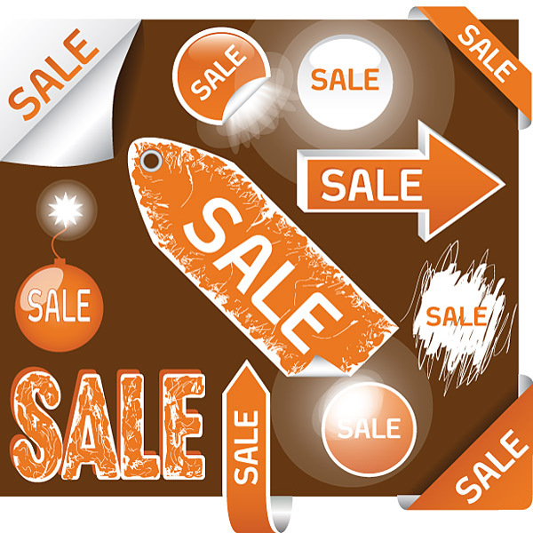 sale銷售標簽矢量