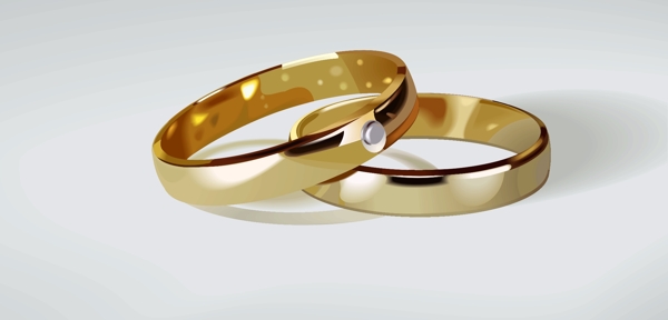 精美結婚鉆戒矢量素材