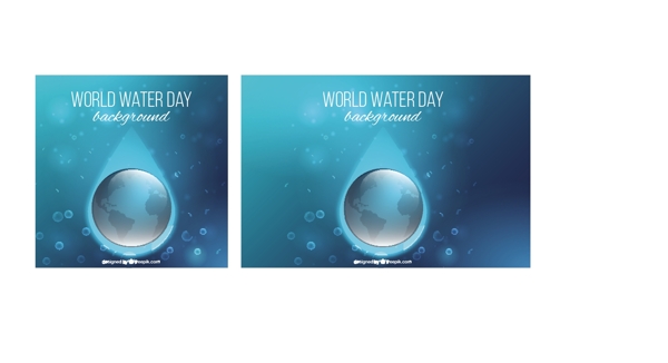 蓝色背景与水泡泡世界日