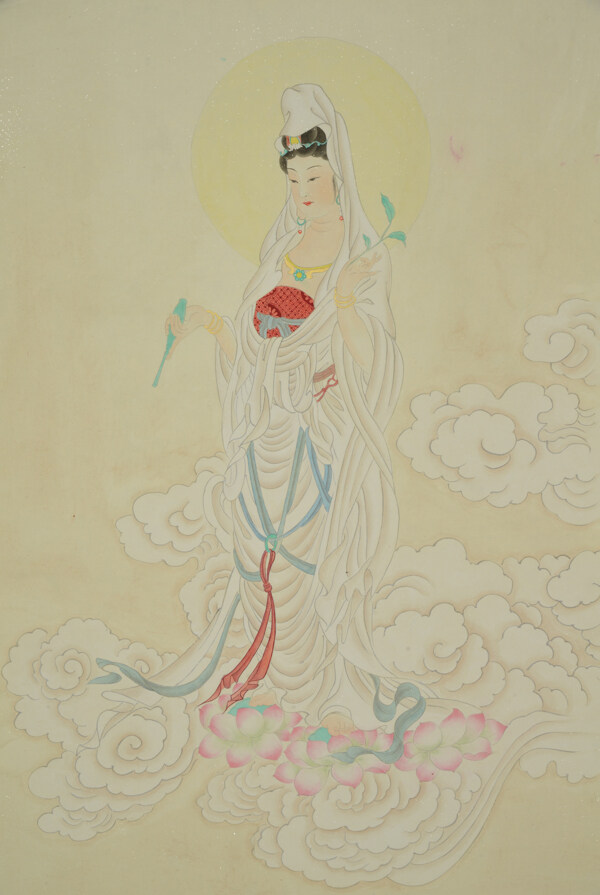 書畫觀音圖片