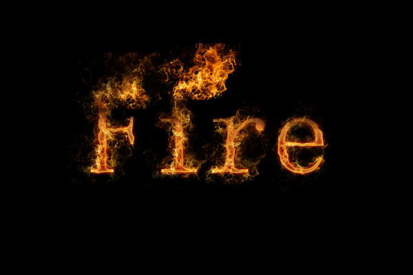 fire火焰字体图片