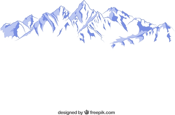 雪山的插圖